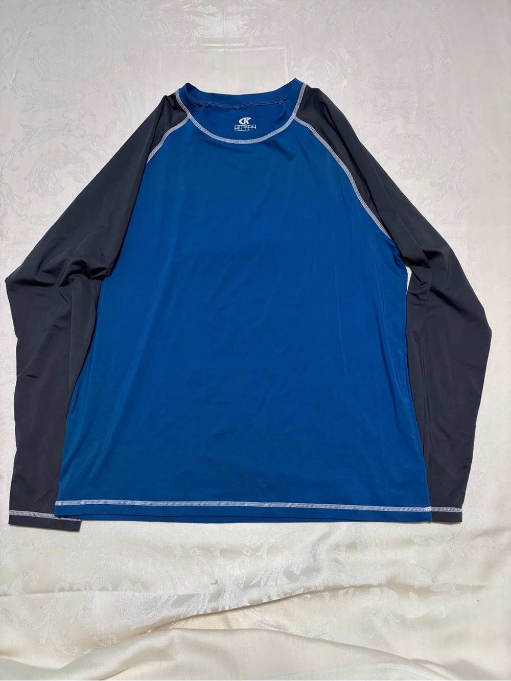Calvin Klein Men's Long Sleeve Performance Tee - Blue/Black